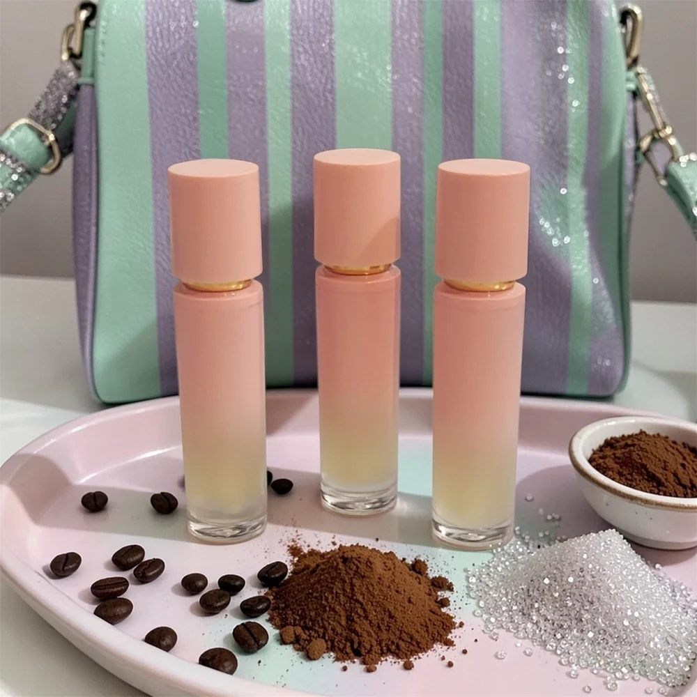 Orchid & Vine Glossy Gloss Cocoa Coffee Cream Natural Shimmer Lip Gloss